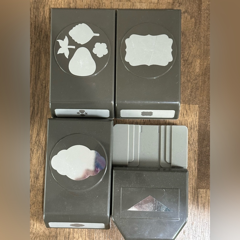 Stampin Up! Bundle of 4 punches, excellent condition, barely used